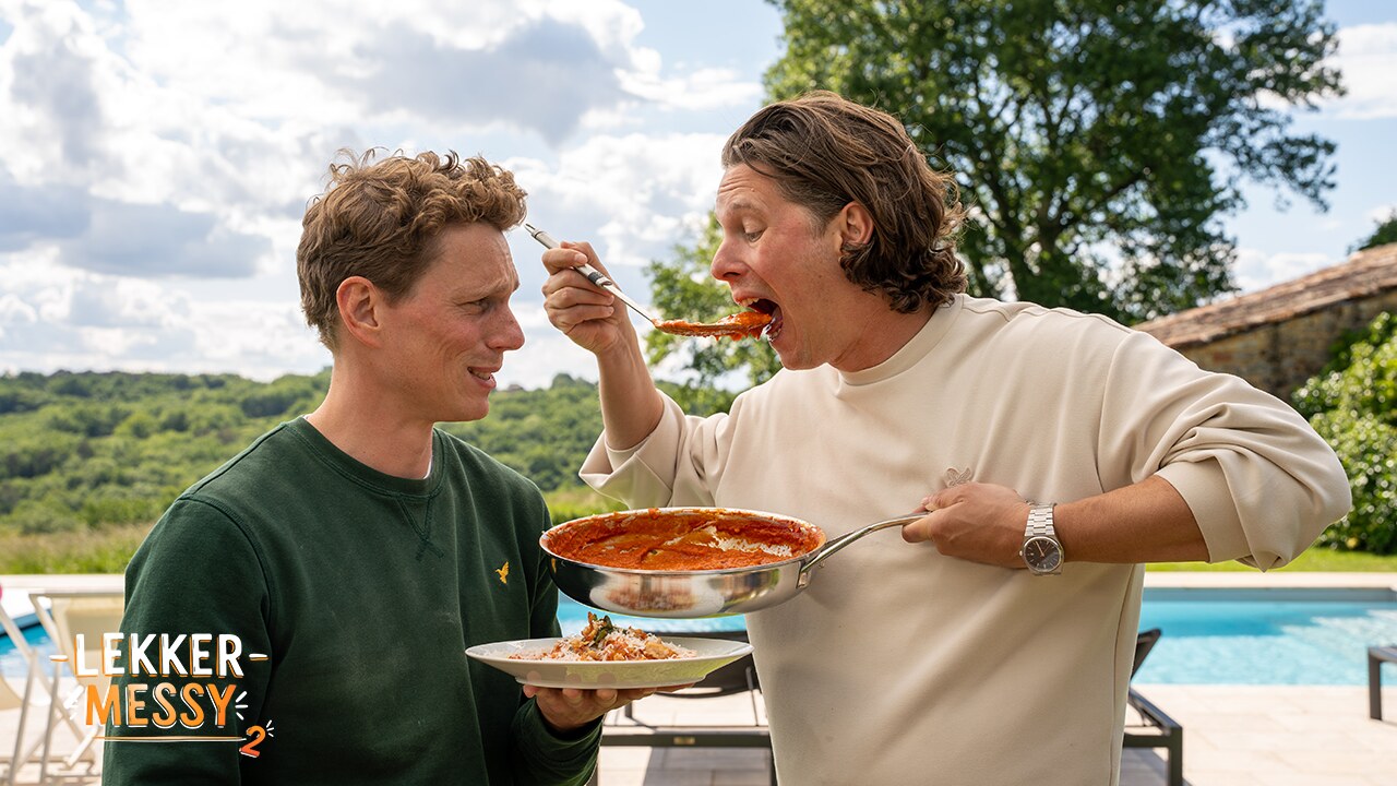 Messy chefs Jelle en Hans Beeckman zijn terug met nog meer overheerlijke chaos in 'Lekker Messy' op njam!