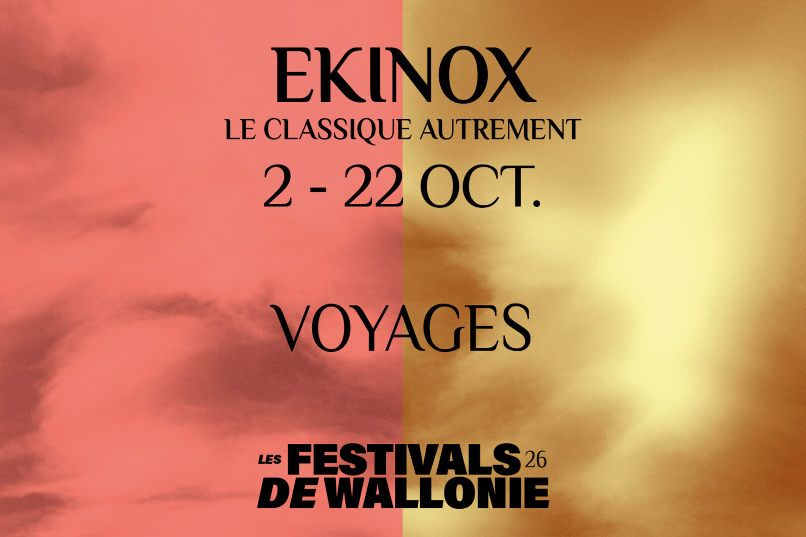 EKINOX, nieuw format van Festival Musical du Hainaut van 2 tot 22.10 in Bergen & Charleroi