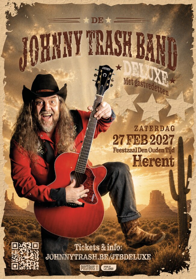 Johnny Trash viert 17 jaar op het podium met ‘De Johnny Trash Band Deluxe’