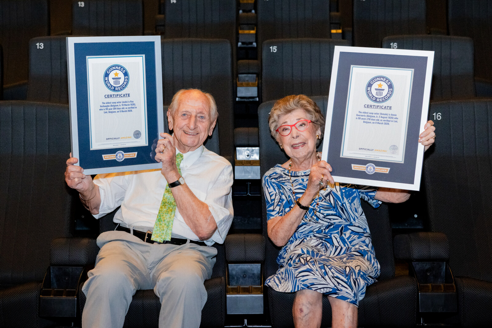 Wereldrecord voor Annie Geeraerts en Ray Verhaeghe: iconisch koppel uit Familie verovert Guinness Book of Records