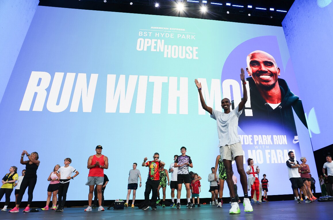 BST Hyde Park Open House welcomed the legendary Sir Mo Farah CBE