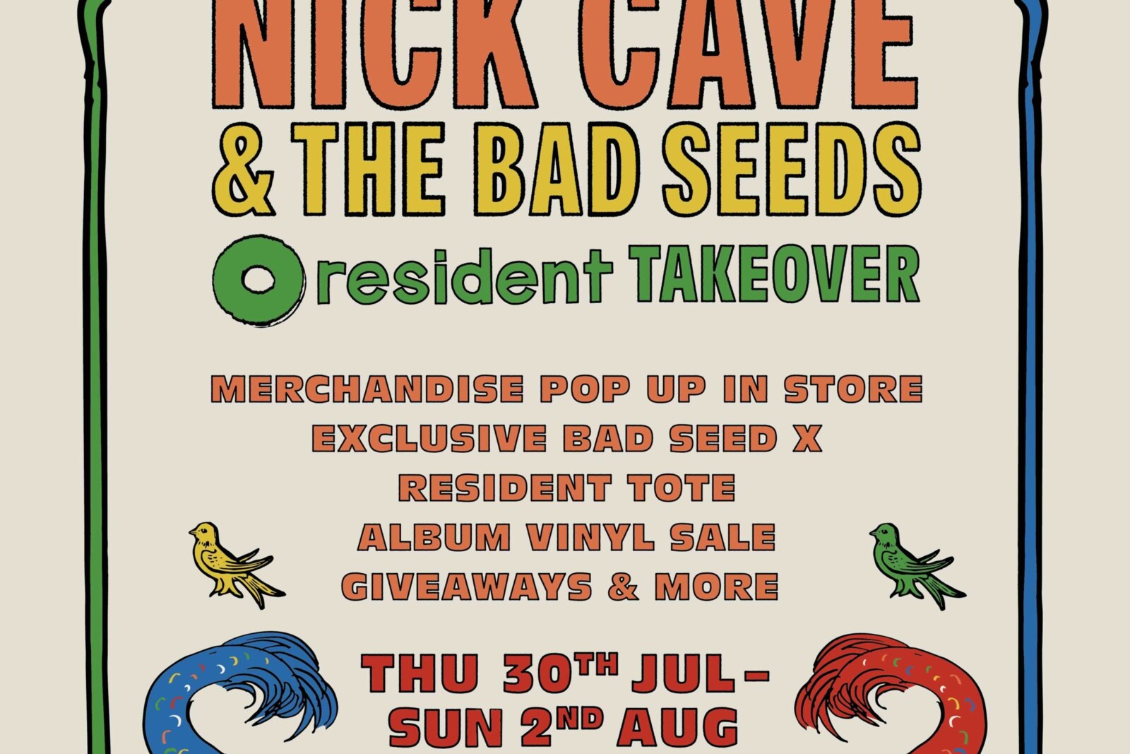 Nick Cave & The Bad Seeds - Takeover Brighton's legendary independent record store RESIDENT