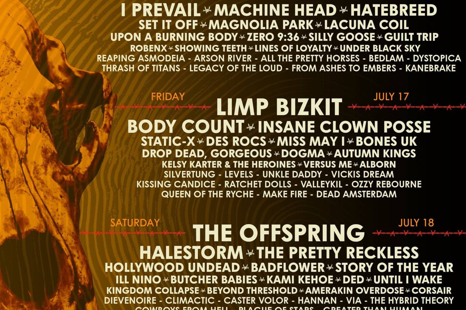 DieveNoire Ignites Rockfest 2026 w/ The Offspring, Halestorm, The Pretty Reckless and more! + Drops New “IDGAF” Video