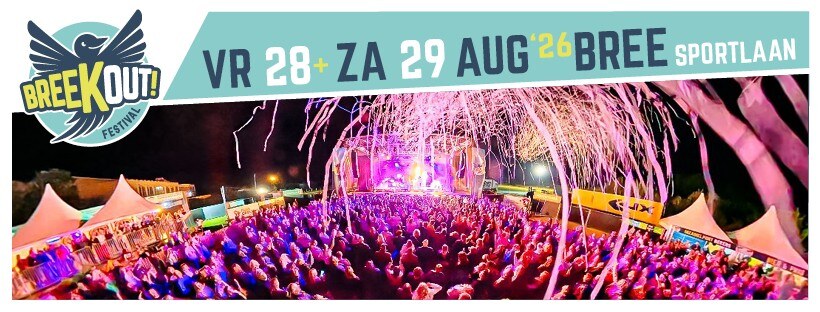 Breekout Festival 2026: The Scabs - Hooverphonic - DI-RECT & veel meer