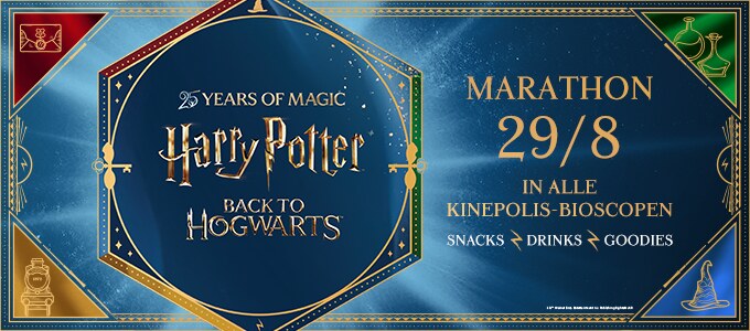 Dankzij groot succes keert de Harry Potter Marathon op 29 en 30 augustus terug naar Kinepolis!
