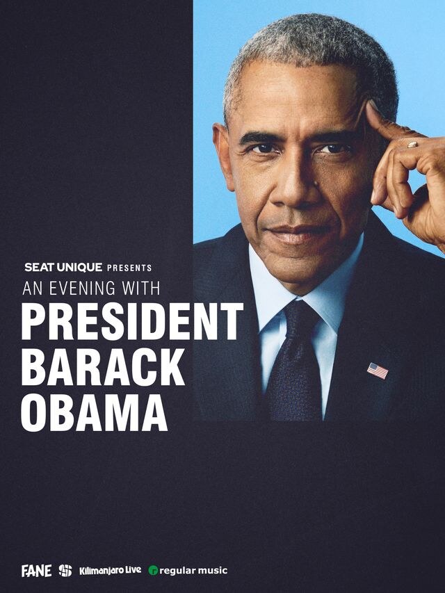 Seat Unique Presents An Evening with President Barack Obama - 44th President announces live dates in Manchester, Glasgow + Belfast
