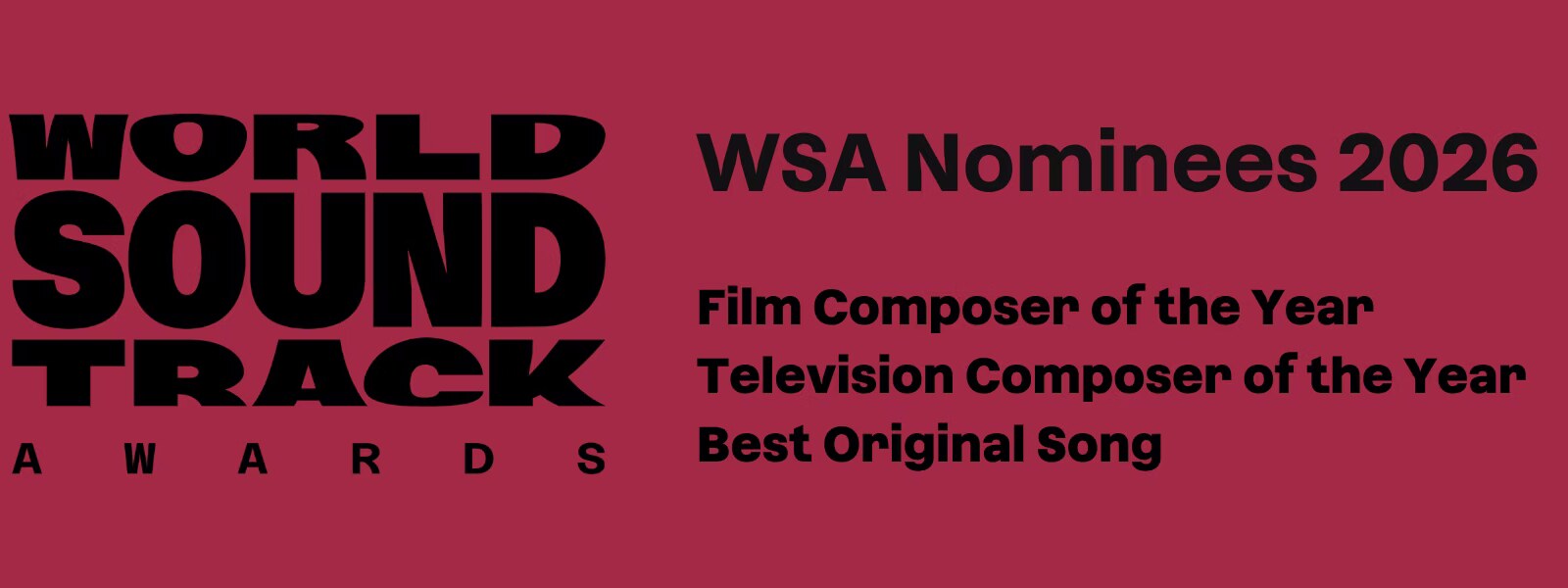 Film Fest Gent maakt eerste golf genomineerden World Soundtrack Awards 2026 bekend