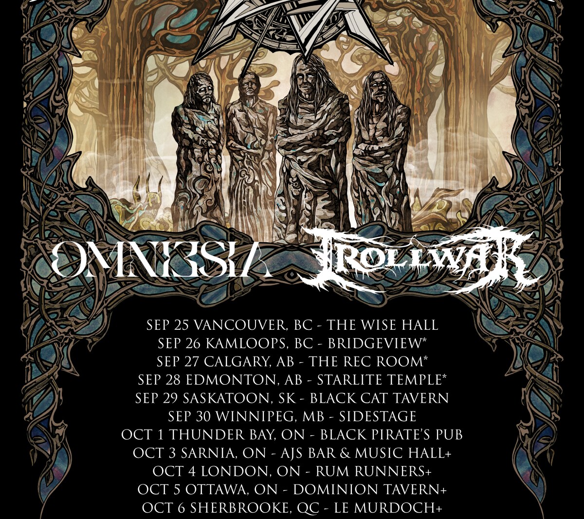 Atavistia Announces 16-Date Canadian Tour in Support of Old Gods Awaken