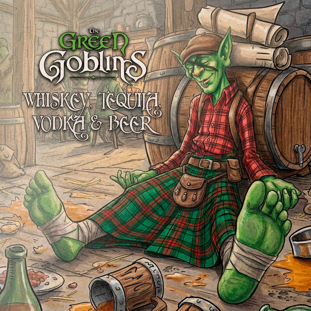 The Green Goblins release new single and video ‘Whiskey, Tequila, Vodka & Beer’