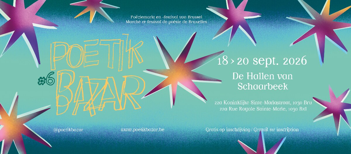 Poetik Bazar terug voor 6de editie met Ruth Lasters, Lisette Ma Neza en meer