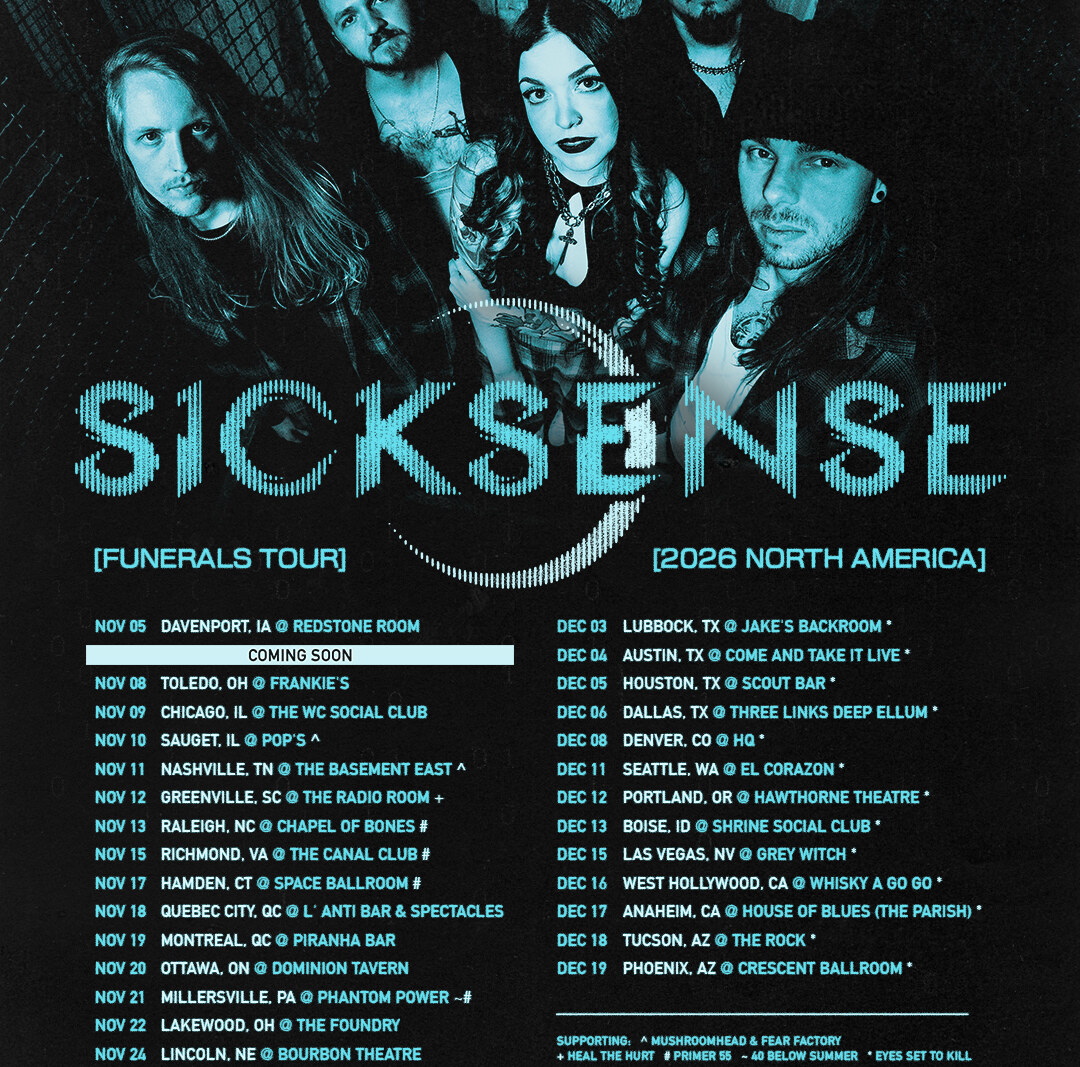 SICKSENSE Announce 'Funerals' North American Tour Dates, Kicking Off This November