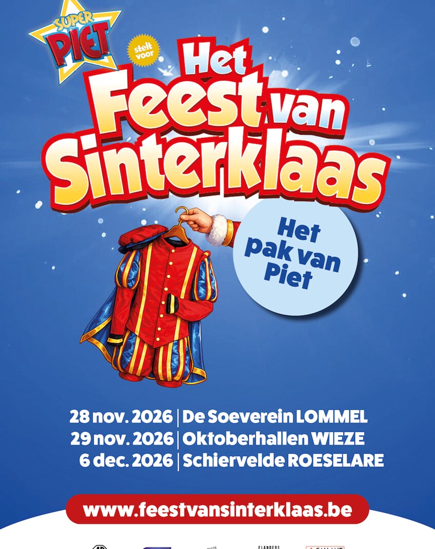 JOB Dutchtuber gastartiest op 'Het Feest van Sinterklaas' in Lommel, Wieze en Roeselare