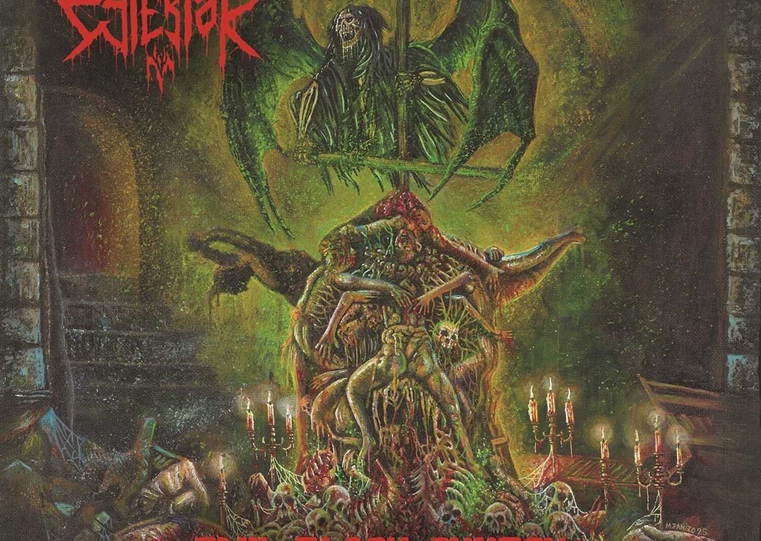 Estertor: Barcelona thrash/black/death act stream single homaging horror film ‘The Church’; ‘Evil Black Church’ due late-October via Black Lion Rec.