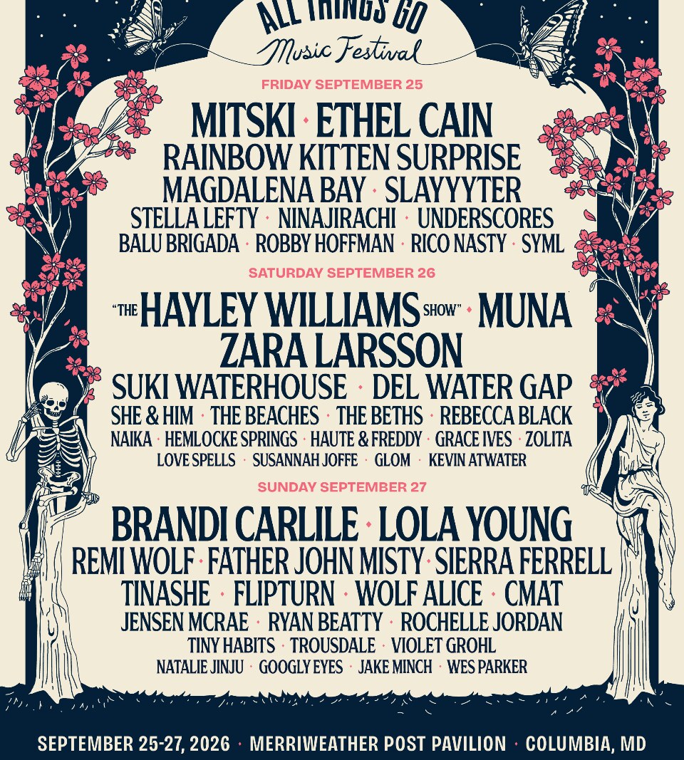 All Things Go DC set times: Mitski, Ethel Cain, Slayyyter, Hayley Williams, MUNA, Zara Larsson, Brani Carlile, Lola Young etc.