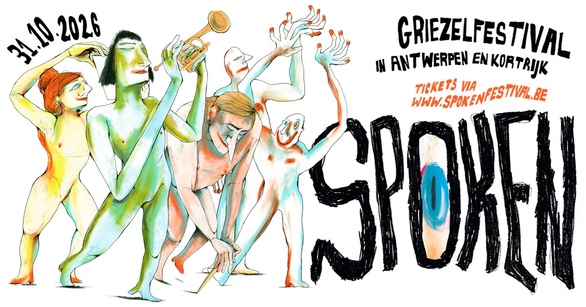 Gloednieuw literair griezelfestival SPOKEN brengt performance, film, poëzie en meer in Antwerpen én Kortrijk | 31 oktober