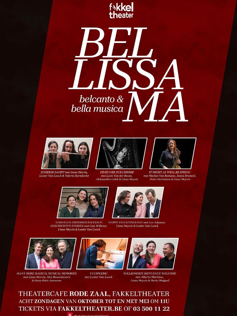 Bellissama serveert acht zondagen vol Belcanto & Bella Musica in het Fakkeltheater