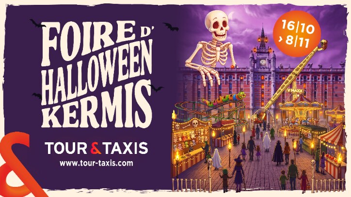 Halloweenkermis keert terug naar Tour & Taxis voor een derde editie !