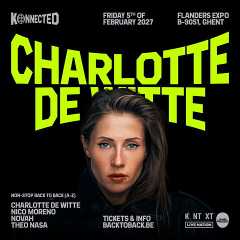 Charlotte de Witte keert terug naar Flanders Expo voor een tweedaagse B2B-showdown.