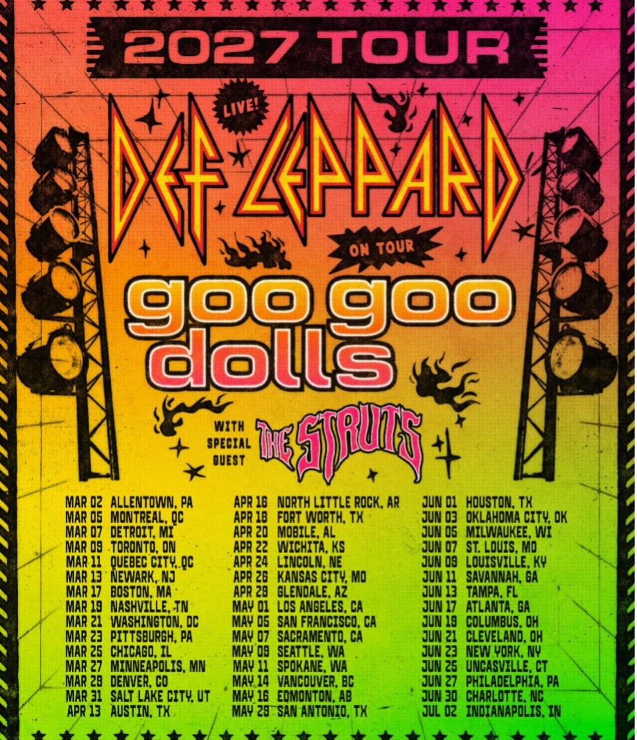 Def Leppard Announce North American Dates In 2027 With Goo Goo Dolls