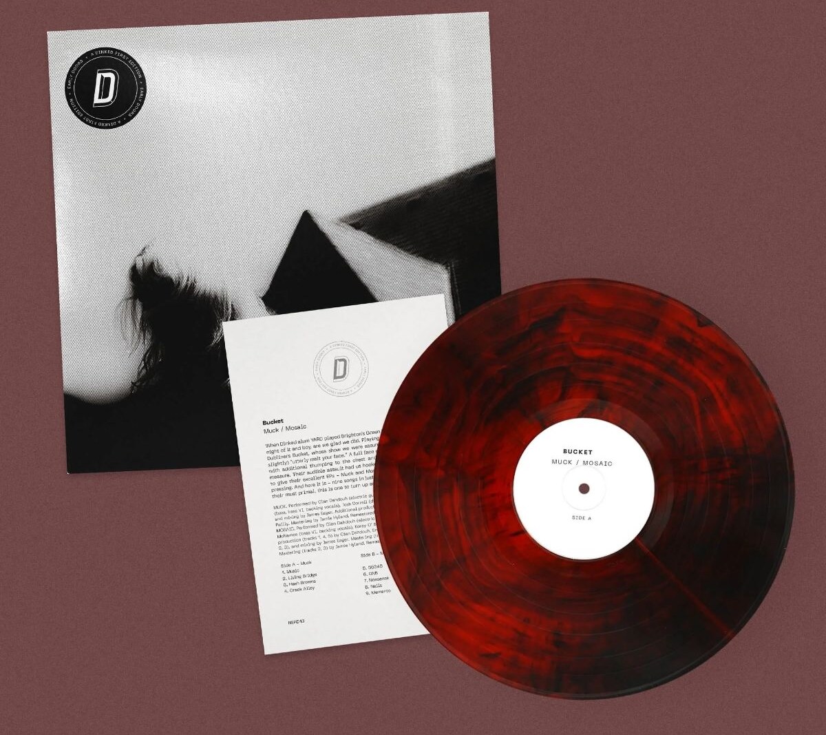 Bucket announce first vinyl release: Muck / Mosaic - Dinked edition