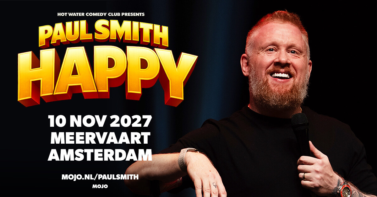 Paul Smith komt op 10 november 2027 naar Meervaart