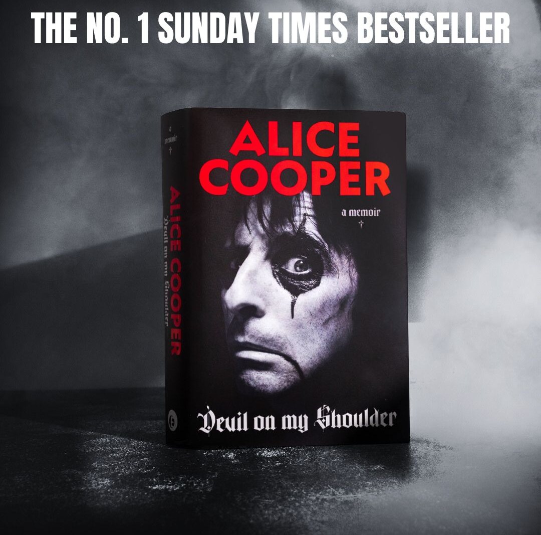 Alice Cooper shocks the bookselling world this week as his new memoir, “Devil On My Shoulder”