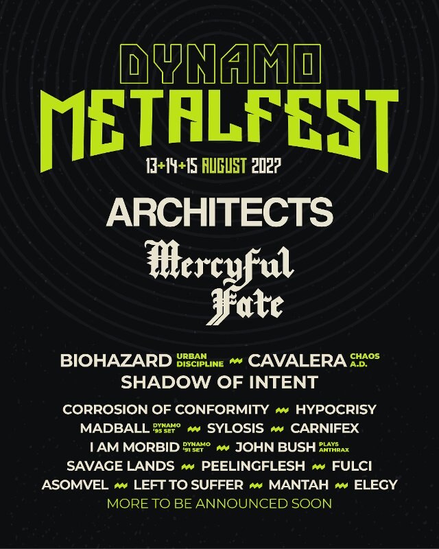 Dynamo Metalfest maakt nieuwe namen bekend