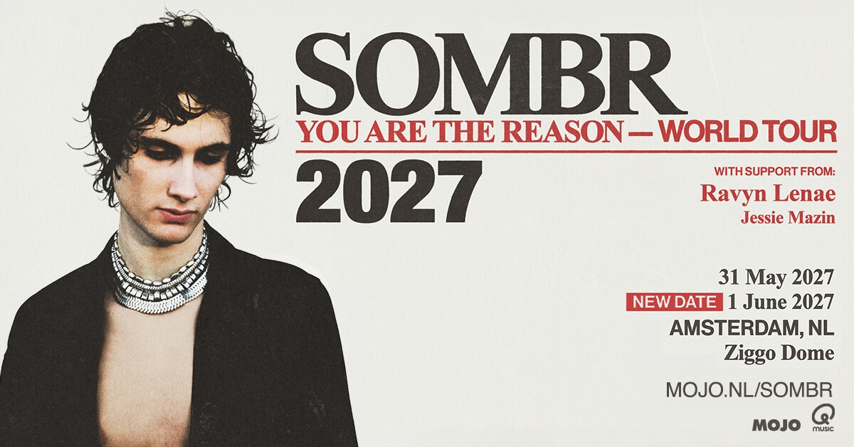 SOMBR geeft extra show op 1 juni in Ziggo Dome