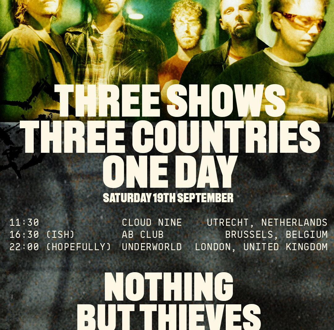 Nothing But Thieves speelt op zaterdag 19 september 2026 in AB Club