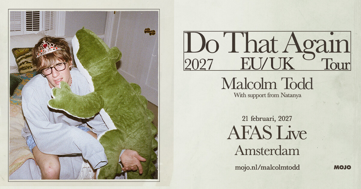Malcolm Todd op 21 februari 2027 naar AFAS Live