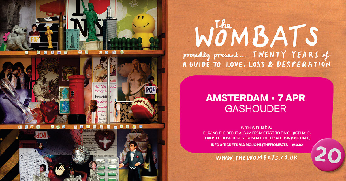 The Wombats spelen op 7 april 2027 naar Gashouder