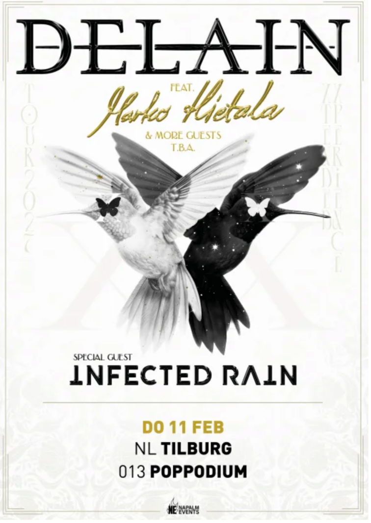 Delain album release show + infected rain