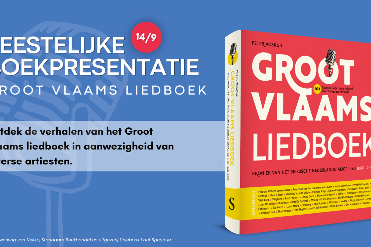 Boeklancering Groot Vlaams liedboek van Peter Voskuil