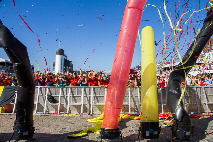 Sfeerbeelden Belgie-Engeland @ Huyndai Fan Park Antwerpen