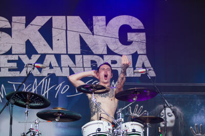 Asking Alexandria @ Vainstream Rockfest, picture 20, photographed by Dorien Goetschalckx - FrontView Magazine