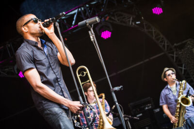 Trombone Shorty @ Les Ardentes, picture 9, photographed by Tom Stessens - FrontView Magazine