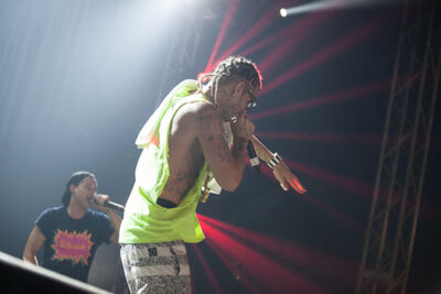 RiFF RAFF @ Dour 2013, picture 2, photographed by Dorien Goetschalckx - FrontView Magazine