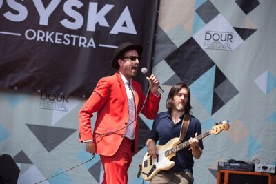 Antwerp Gipsy-Ska Orchestra @ Dour 2013, picture 4, photographed by Dorien Goetschalckx - FrontView Magazine