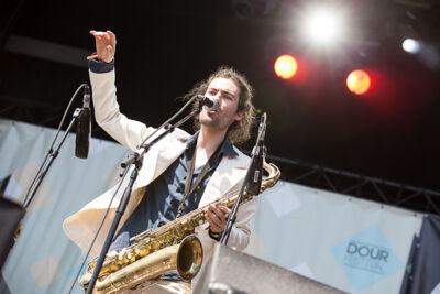 Antwerp Gipsy-Ska Orchestra @ Dour 2013, picture 6, photographed by Dorien Goetschalckx - FrontView Magazine
