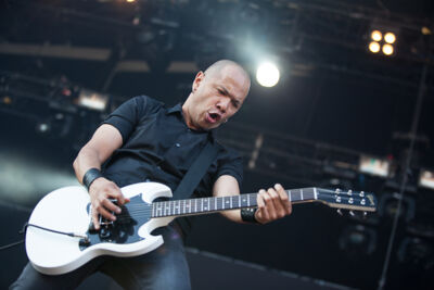 Danko Jones @ Dour 2013, picture 6, photographed by Dorien Goetschalckx - FrontView Magazine