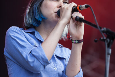 La Femme @ Ronquières Festival 2013, picture 3, photographed by Dorien Goetschalckx - FrontView Magazine