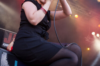 Jane Doe and the Black Bourgeoises @ Ronquières Festival 2013, picture 11, photographed by Dorien Goetschalckx - FrontView Magazine
