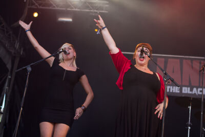 Jane Doe and the Black Bourgeoises @ Ronquières Festival 2013, picture 14, photographed by Dorien Goetschalckx - FrontView Magazine