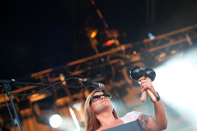 The Dandy Warhols @ Brussels Summer Festival 2013, picture 1, photographed by Magali Decamps - FrontView Magazine