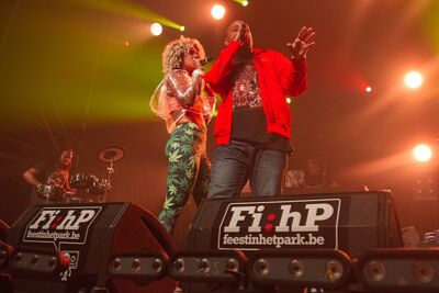 Buraka Som Sistema Feest in het park dag 3, picture 22, photographed by Philippe Janssens - FrontView Magazine