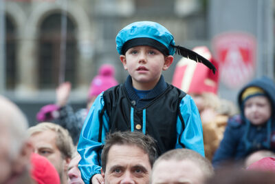 Aankomst Sinterklaas & Zwarte Piet @ Antwerpen, picture 47, photographed by Marc Ras - FrontView Magazine