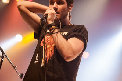 Bastille @ AB, foto 15, foto's door Dorien Goetschalckx - FrontView Magazine