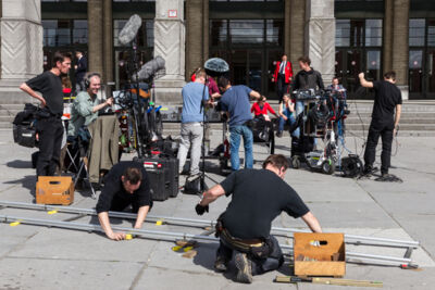 Setbezoek verfilming Brabançonne @ Expo Brussel Paleis 5, picture 94, photographed by Guy Danneels - FrontView Magazine