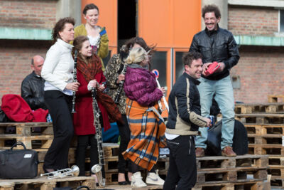 Setbezoek verfilming Brabançonne @ Expo Brussel Paleis 5, picture 7, photographed by Guy Danneels - FrontView Magazine