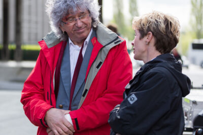 Setbezoek verfilming Brabançonne @ Expo Brussel Paleis 5, picture 76, photographed by Guy Danneels - FrontView Magazine